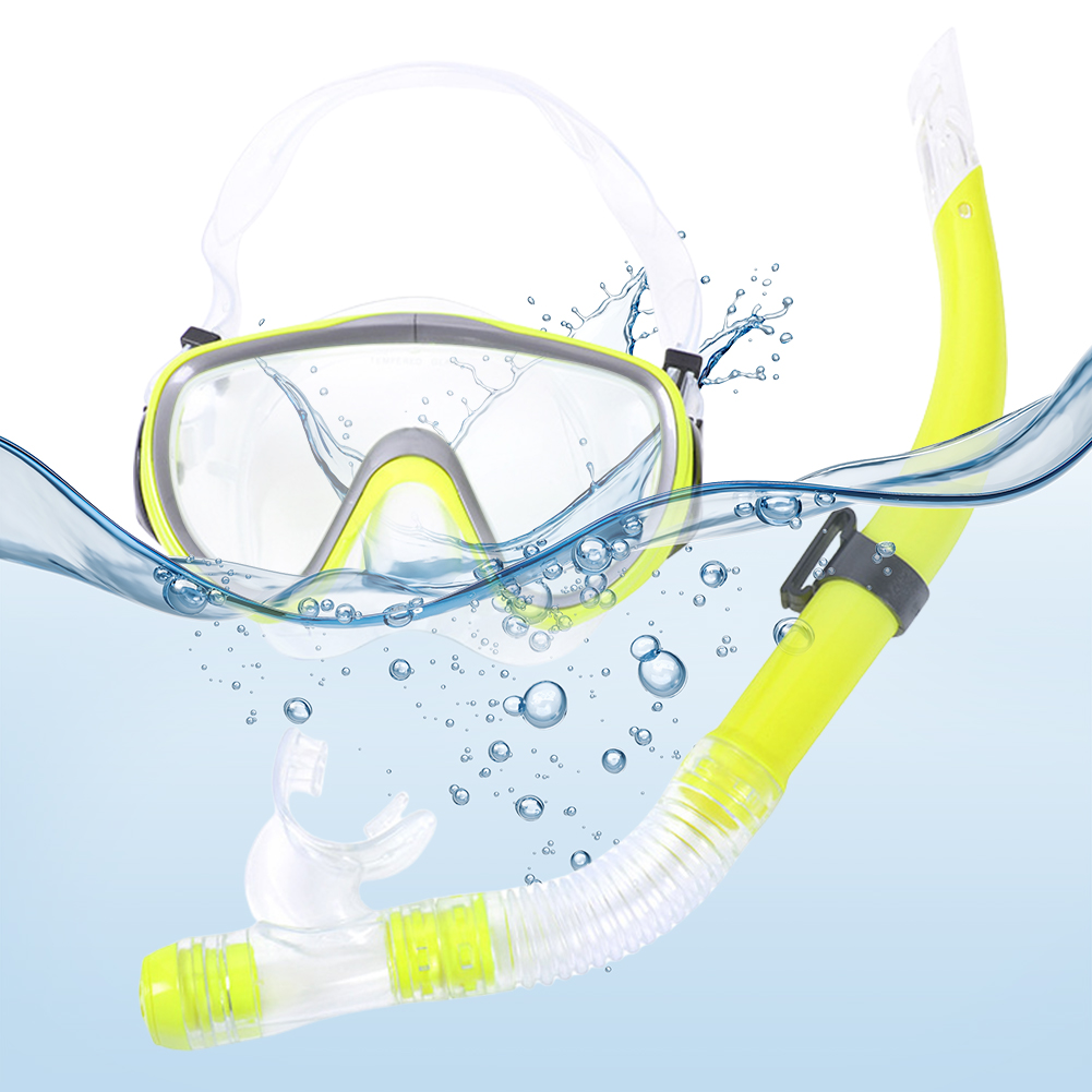 Anti Pollution Mask - Set Masker & Snorkel Diving yang