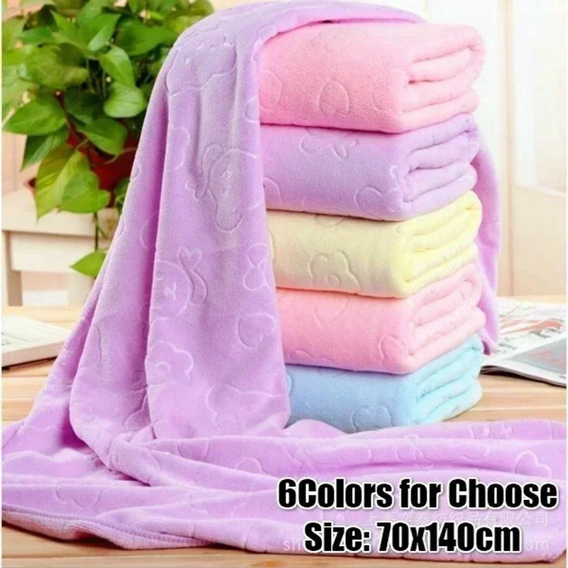 Cloth Face Mask Washable - Handuk Mandi Beruang Embos Microfiber 70*140cm