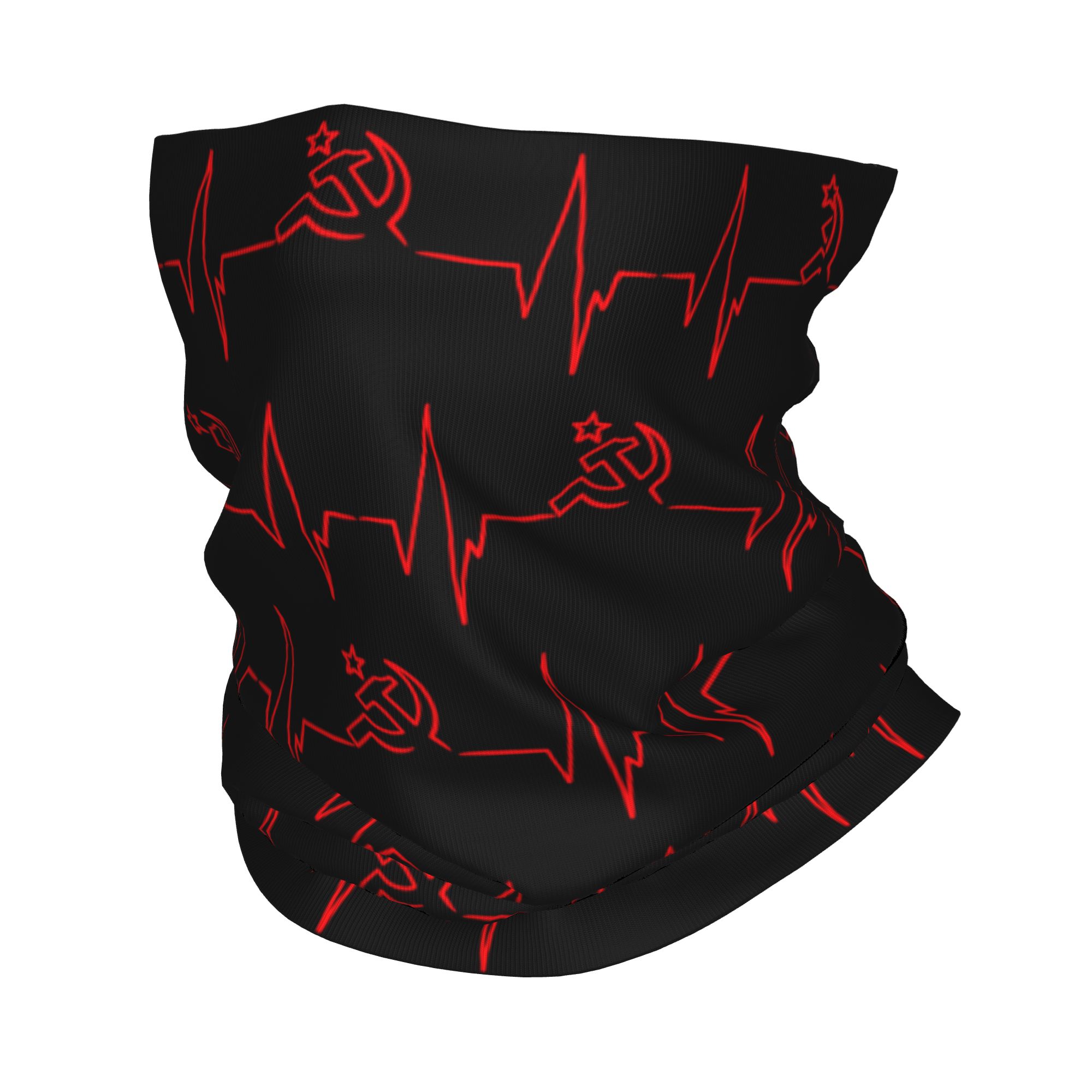 Neck Gaiter Face Cover - Bandana Leher Anti Angin Motif Bendera