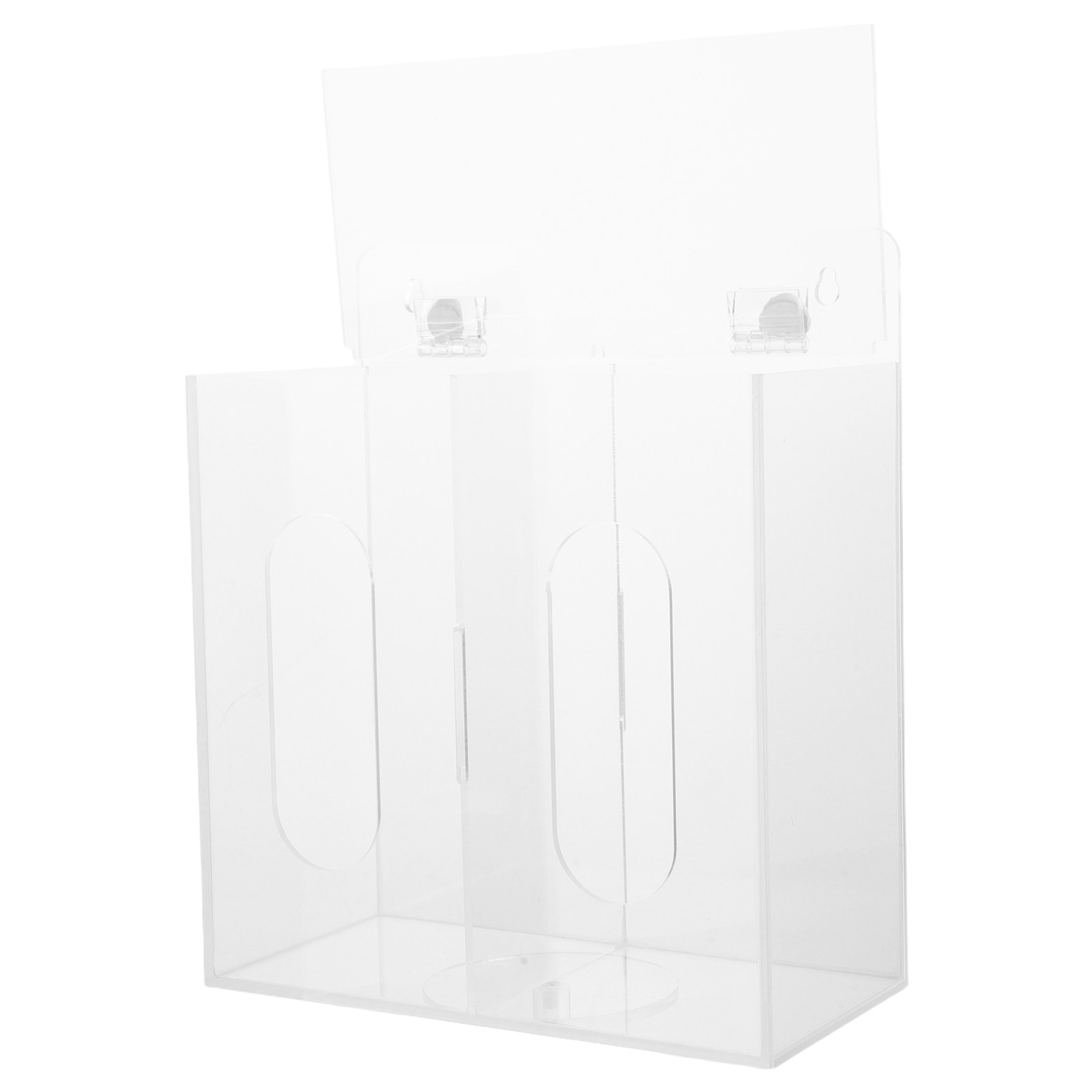 Face Mask Storage Box - Kotak Penyimpanan Masker Akrilik Transparan Dua