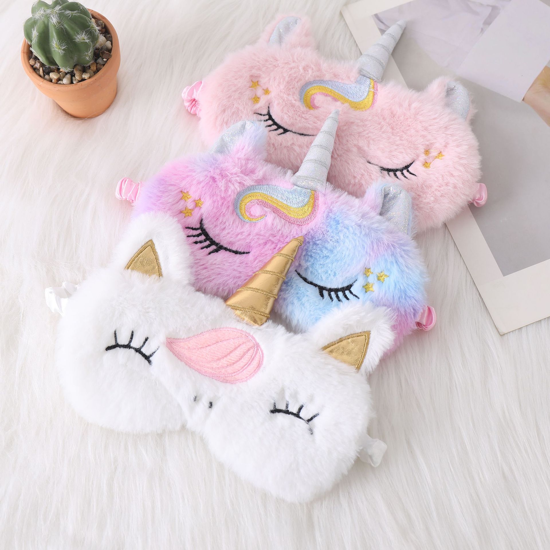 Kids Face Mask - Masker Tidur lembut Unicorn, penutup mata