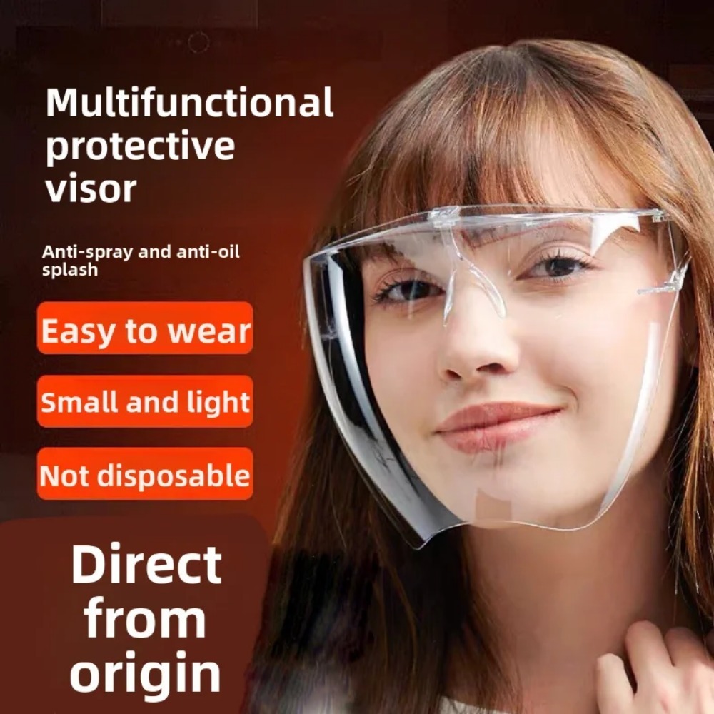 Anti Pollution Mask - Masker Pelindung Anti-kabut Anti-cipratan Transparan Definisi
