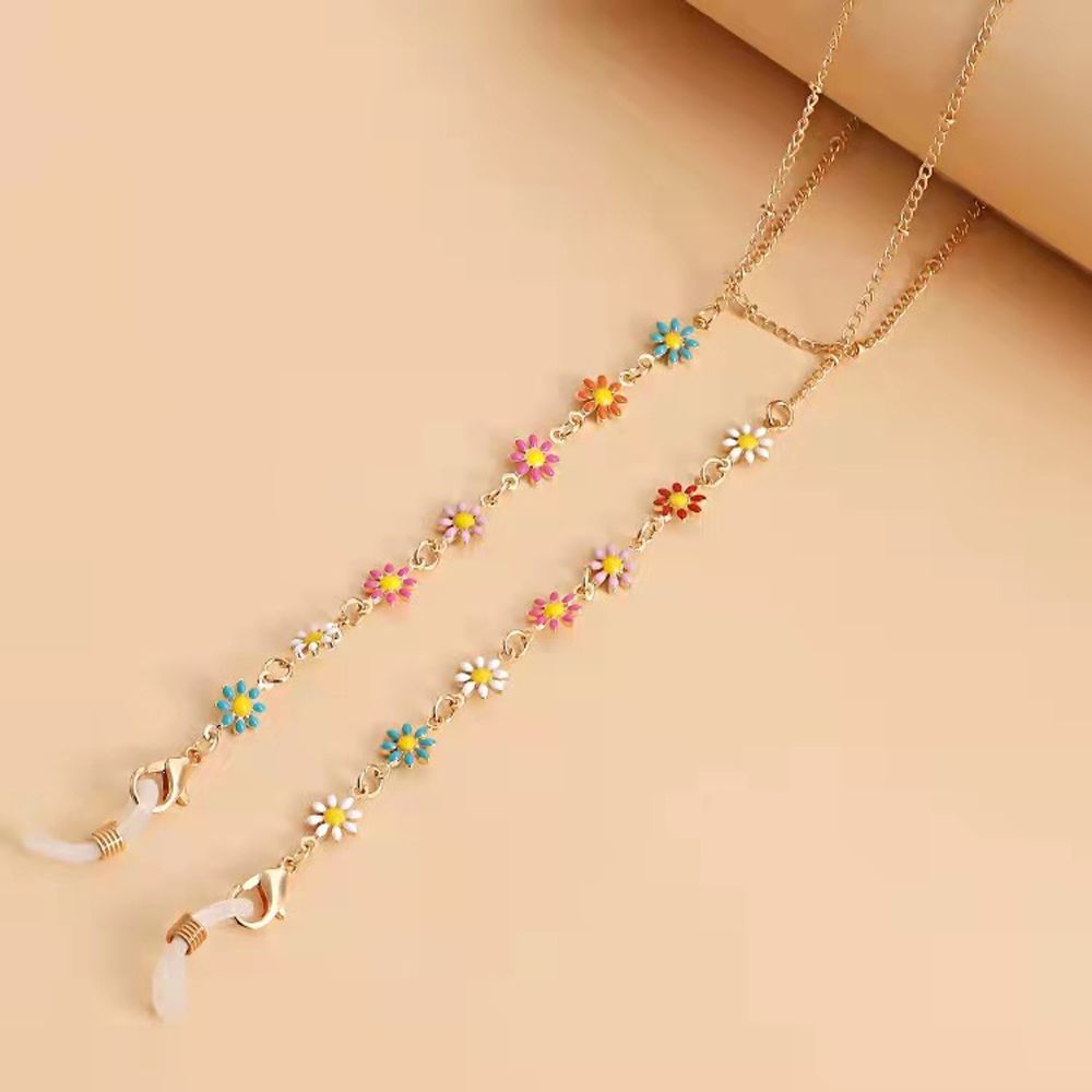 Mask Lanyard Adjustable - Kacamata hitam rantai dekorasi imut, kacamata