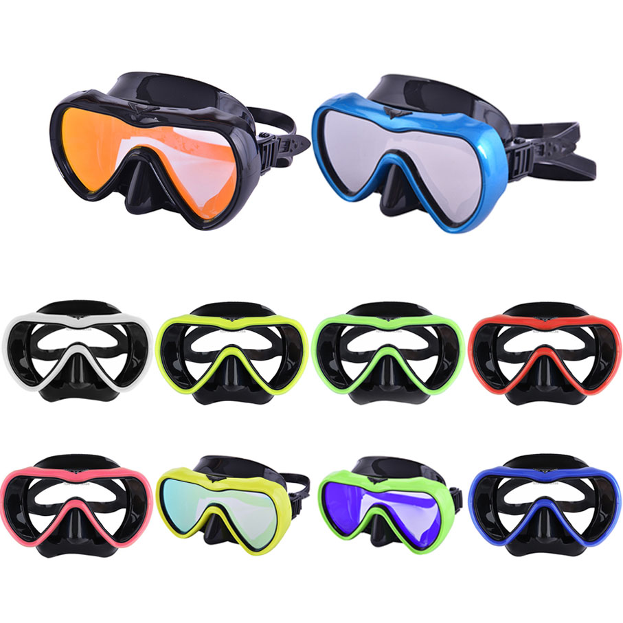 Anti Pollution Mask - Masker selam Scuba silikon pandangan besar,