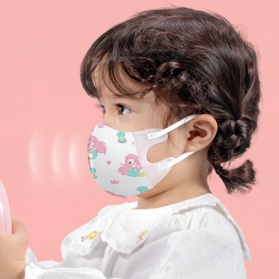 Kids Face Mask - 30 Buah Masker Wajah 3D Anak-anak