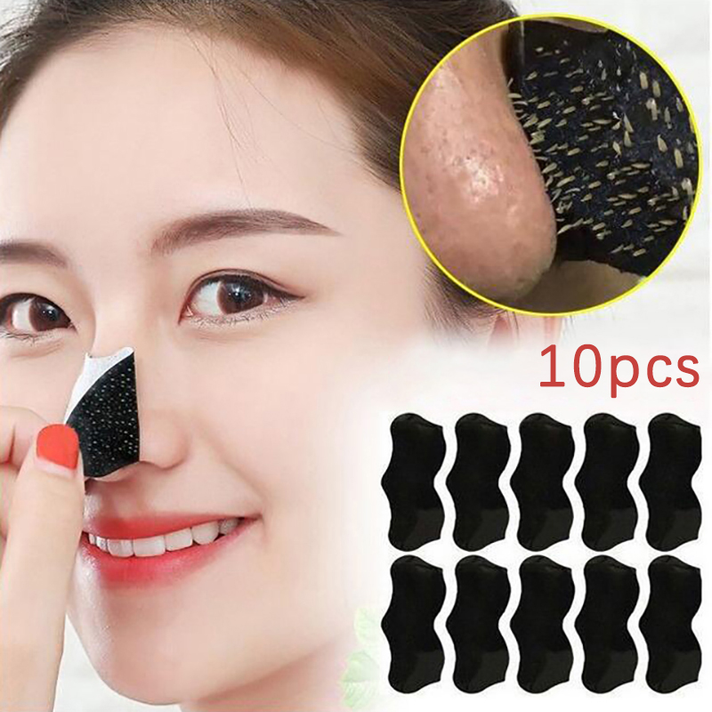 Black Face Mask Pack - 10 Buah Masker Penghilang Komedo Uniseks