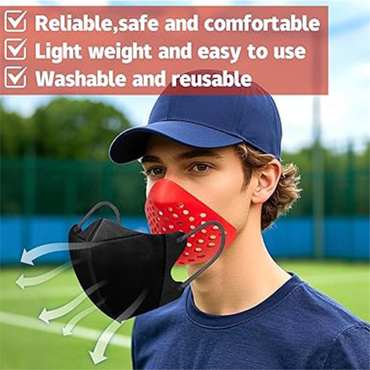 Silicone Mask Bracket - 4 Buah Braket Dalam Masker Silikon