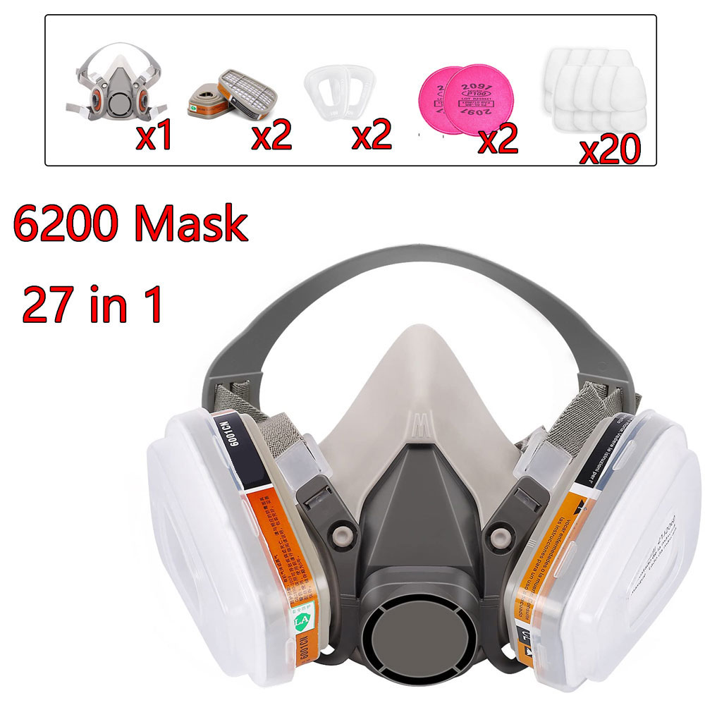 Face Mask Storage Box - Set Masker Gas 6200 untuk Pengecatan