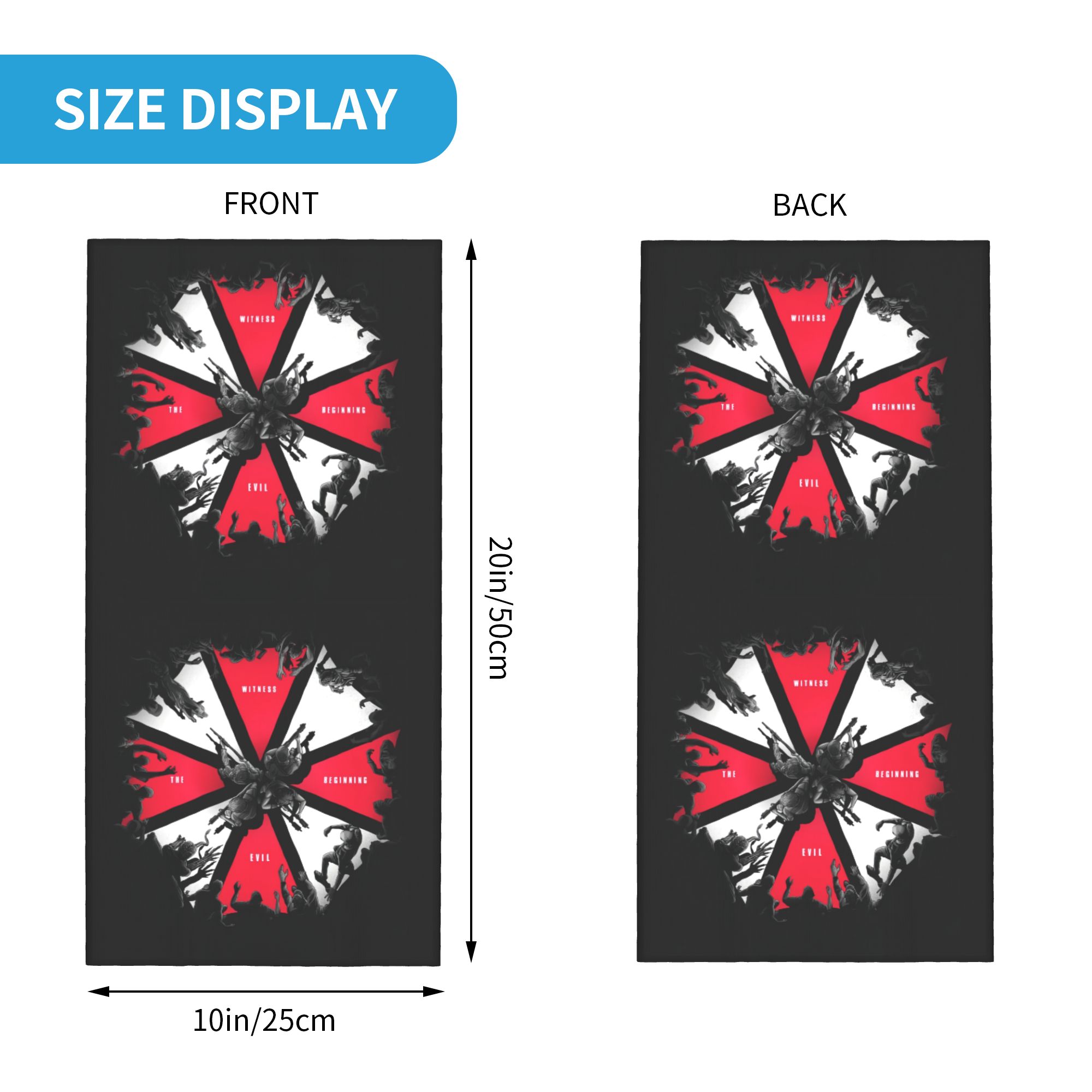 Umbrellas Corporations Residen - Neck Gaiter Face Cover ulasan dan harga