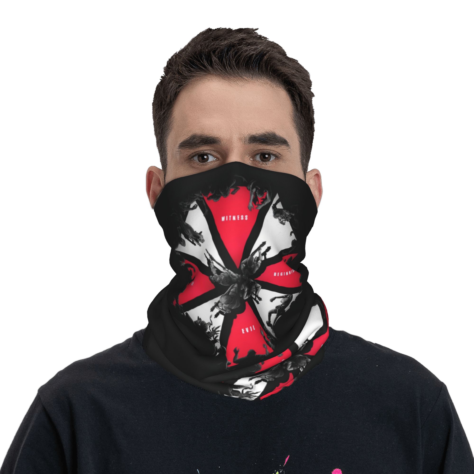 Umbrellas Corporations Residen - Neck Gaiter Face Cover ulasan dan harga