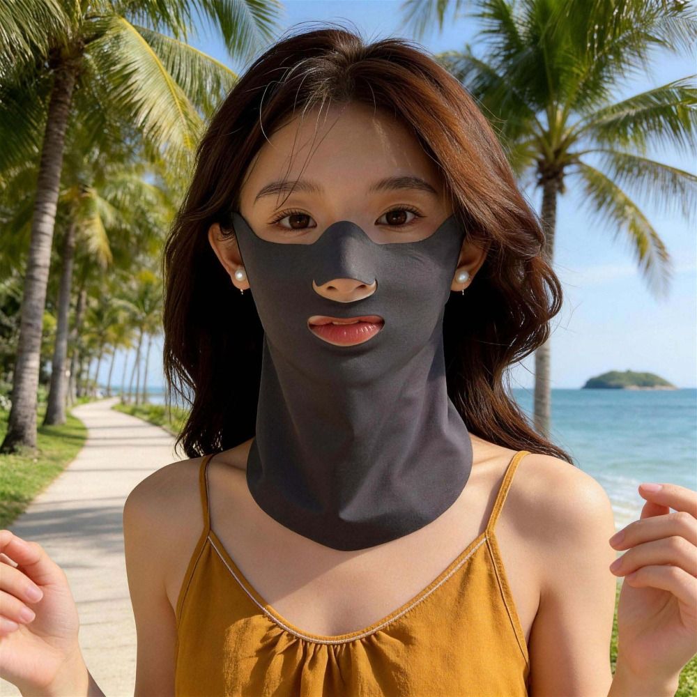 Masker Tabir Surya Leher Nilon - Sports Mask Breathable ulasan dan harga
