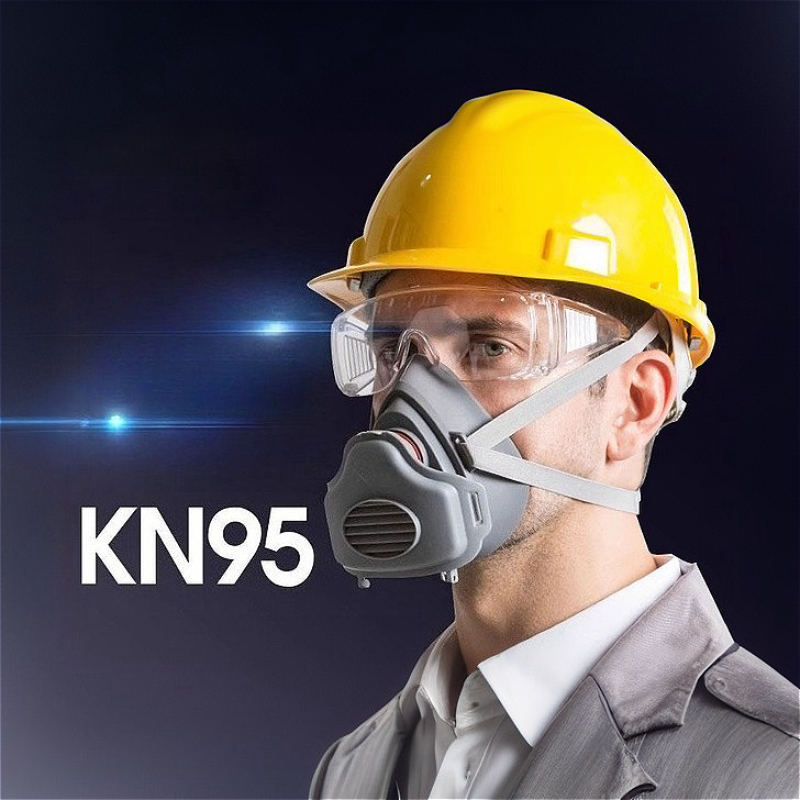Masker Debu Setengah Wajah Res - Kn95 Respirator Mask ulasan dan harga