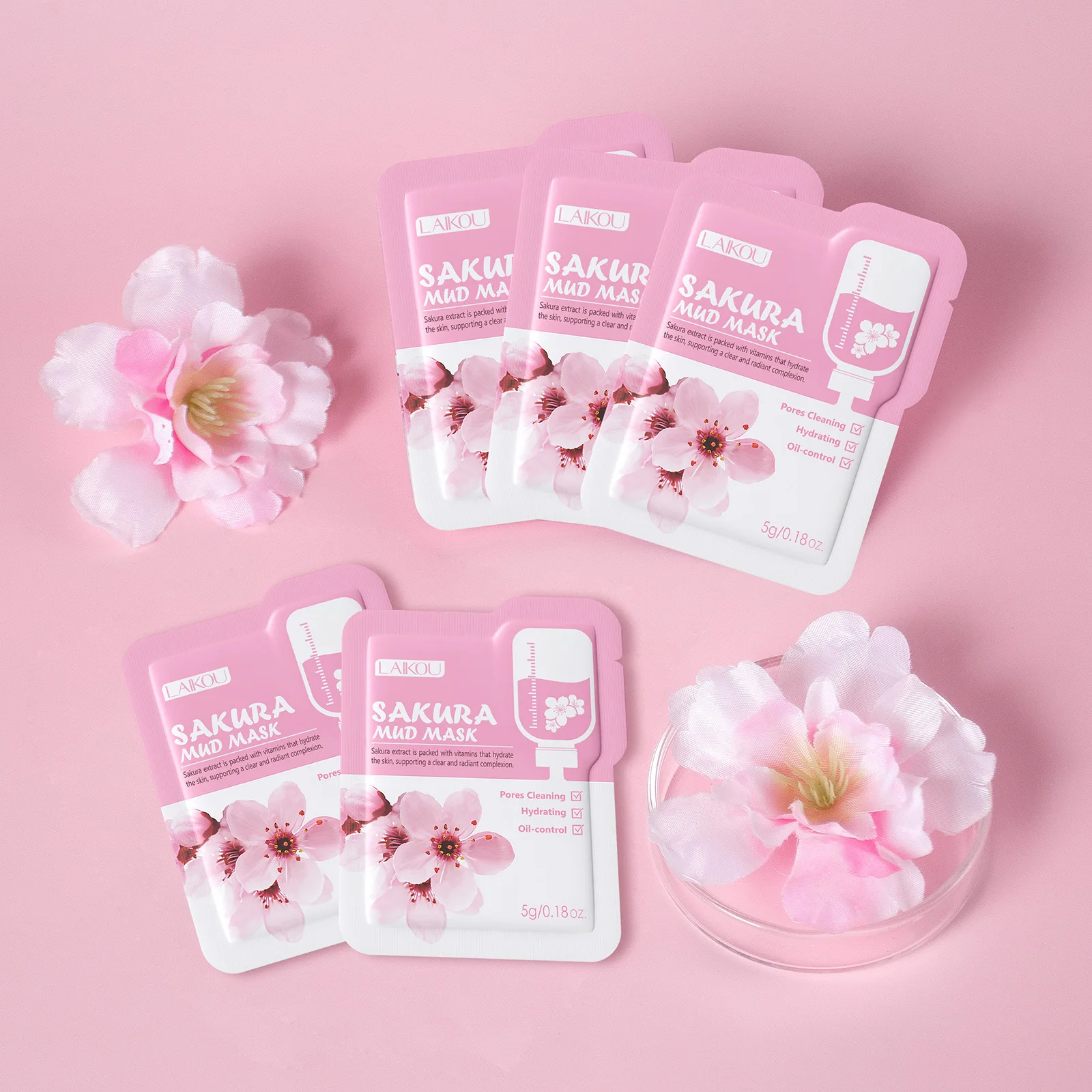 Laikou Sakura Clay Mask Ukuran - Dust Mask Construction ulasan dan harga