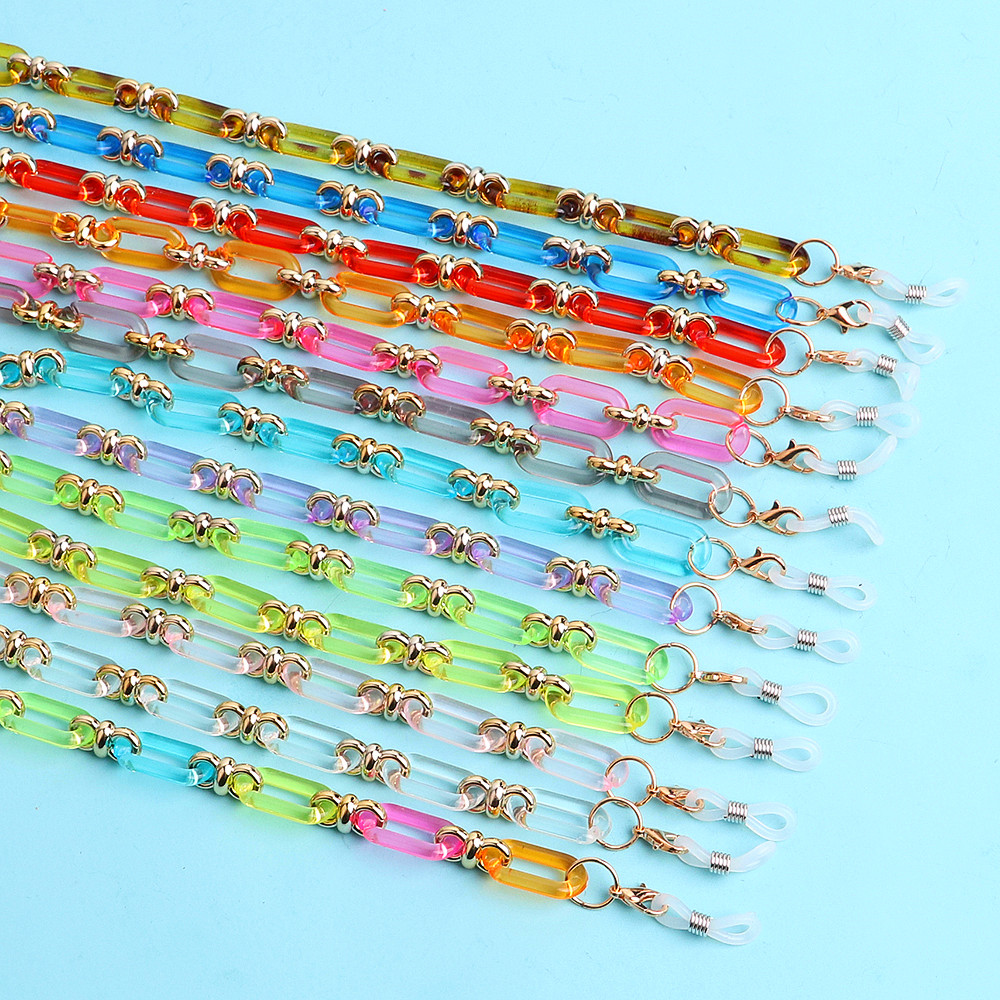 Rantai Kacamata Akrilik Link T - Mask Chain Holder ulasan dan harga
