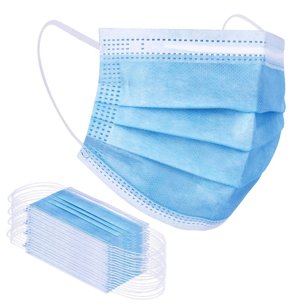 Masker Wajah Sekali Pakai Biru - Disposable Mask Blue ulasan dan harga