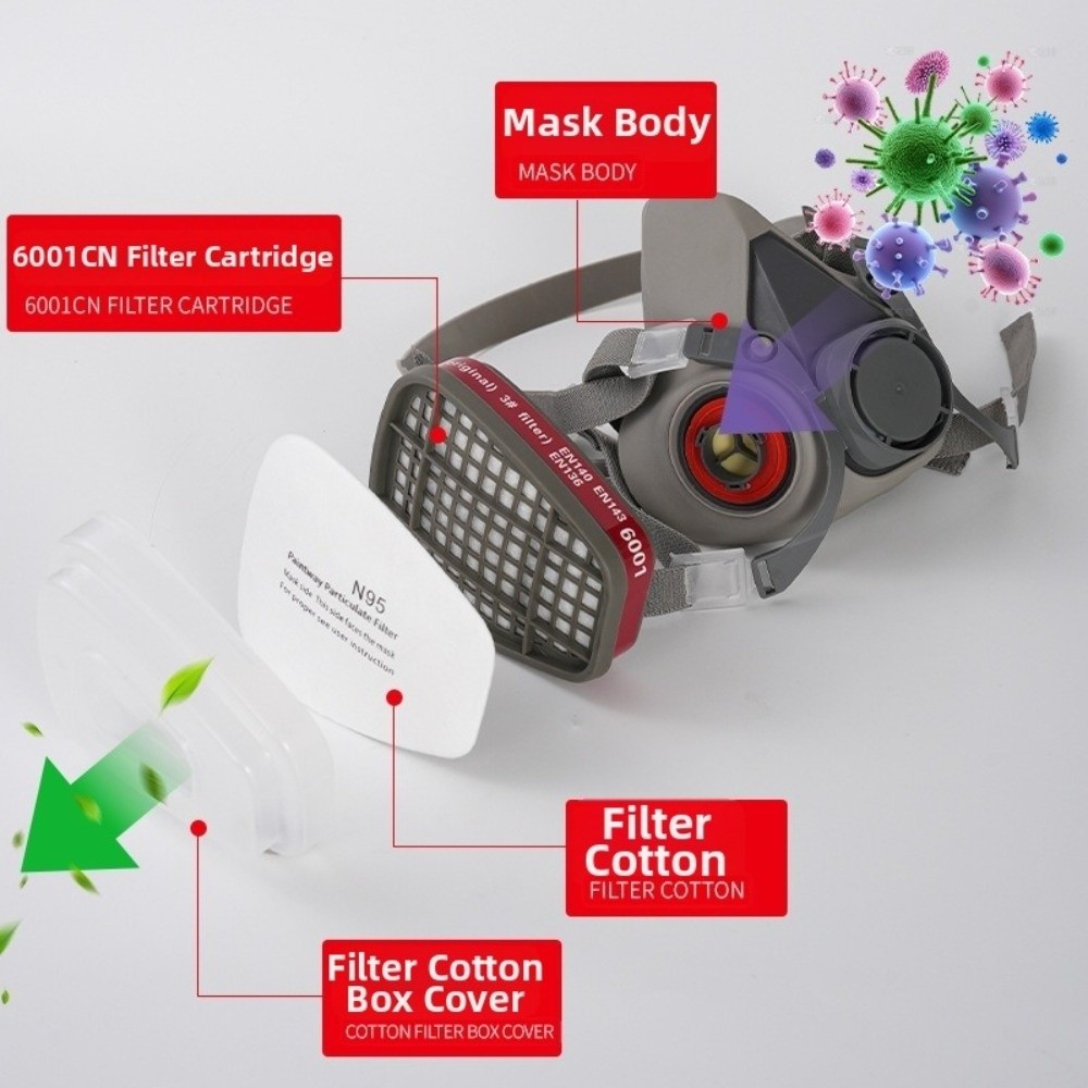 Dapat digunakan kembali ‌ Resp - Respirator Half Face ulasan dan harga