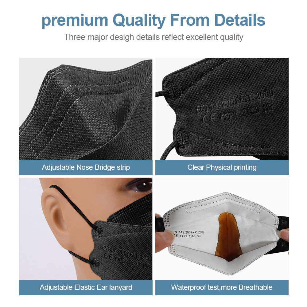Masker KN95 FFP2 Bentuk Ikan D - Kn95 Respirator Mask ulasan dan harga