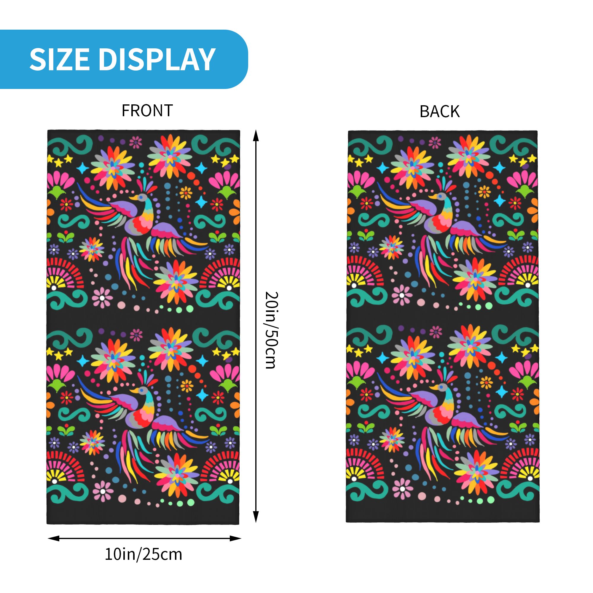 Bandana Tekstil Motif Bunga Me - Neck Gaiter Face Cover ulasan dan harga