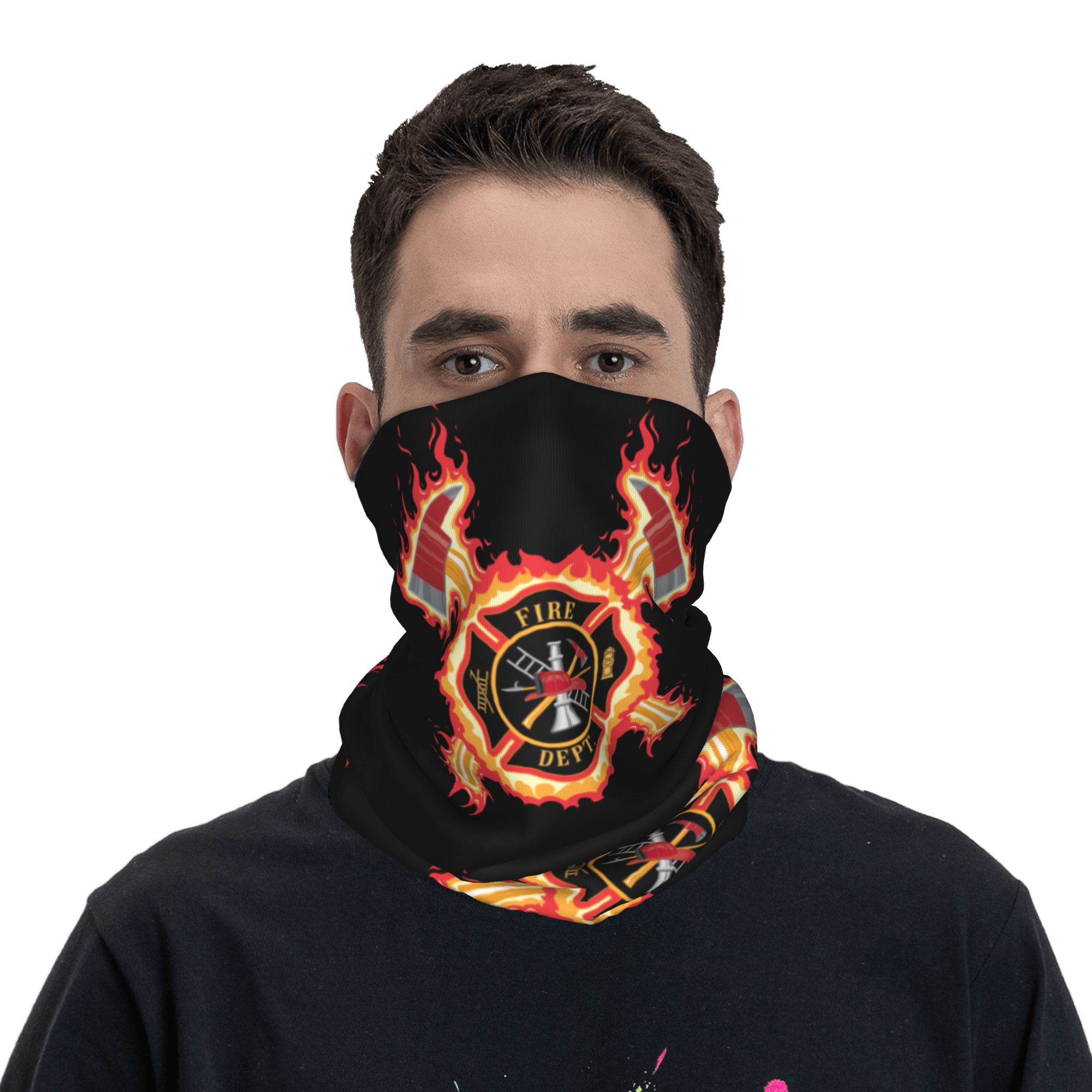 Bandana Salib Pemadam Kebakara - Neck Gaiter Face Cover ulasan dan harga