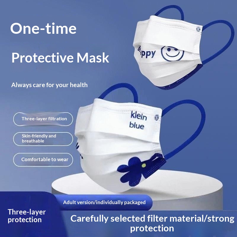 Masker sekali pakai warna biru - Disposable Mask Blue ulasan dan harga
