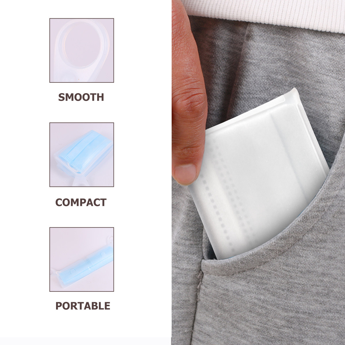 2 Buah Kotak Penutup Wajah Sil - Face Mask Storage Box ulasan dan harga