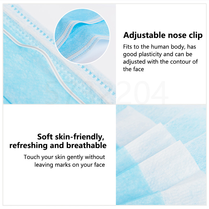 10/50/100/200 buah masker seka - Disposable Mask Blue ulasan dan harga