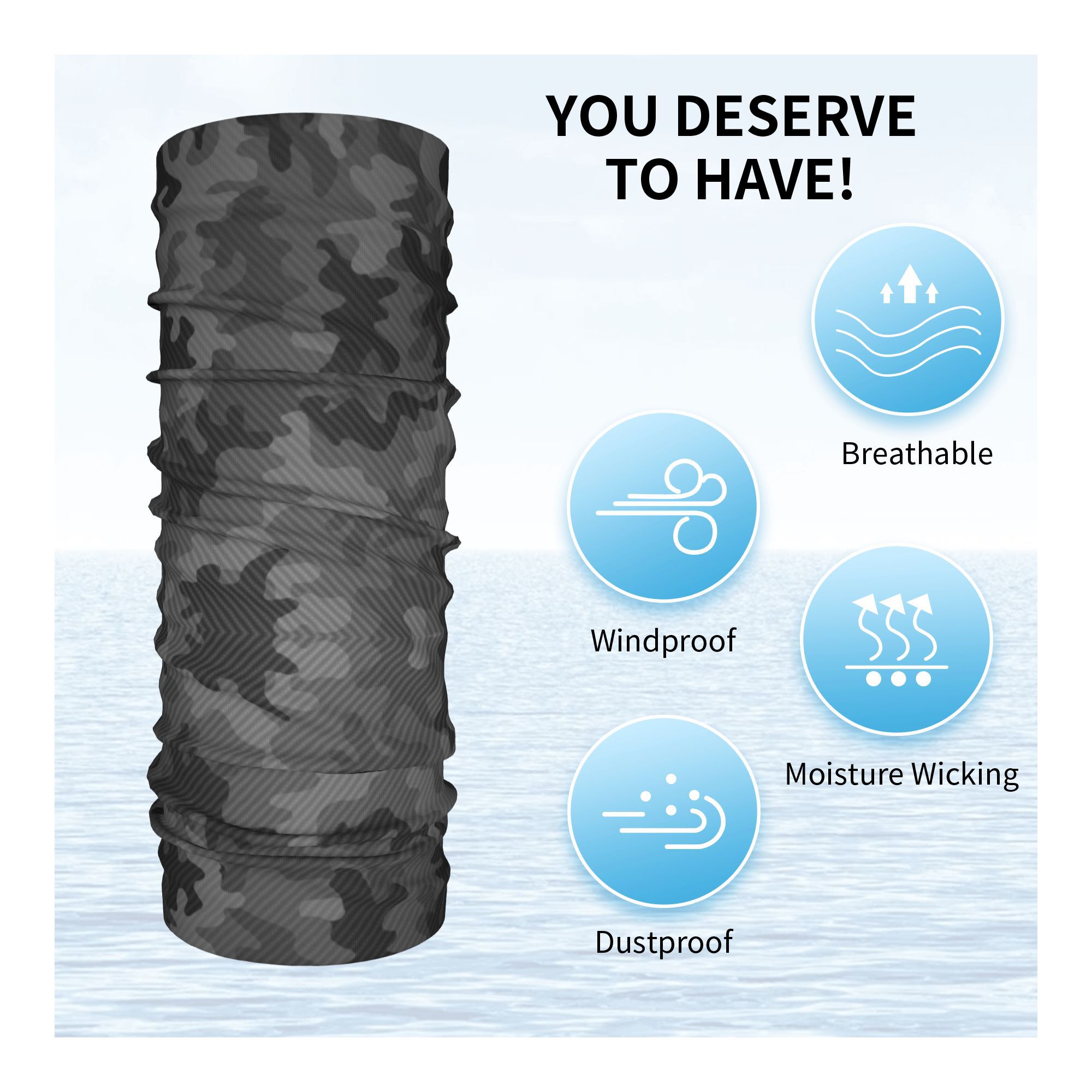 Karbon Kustom Camo Bandana Leh - Neck Gaiter Face Cover ulasan dan harga