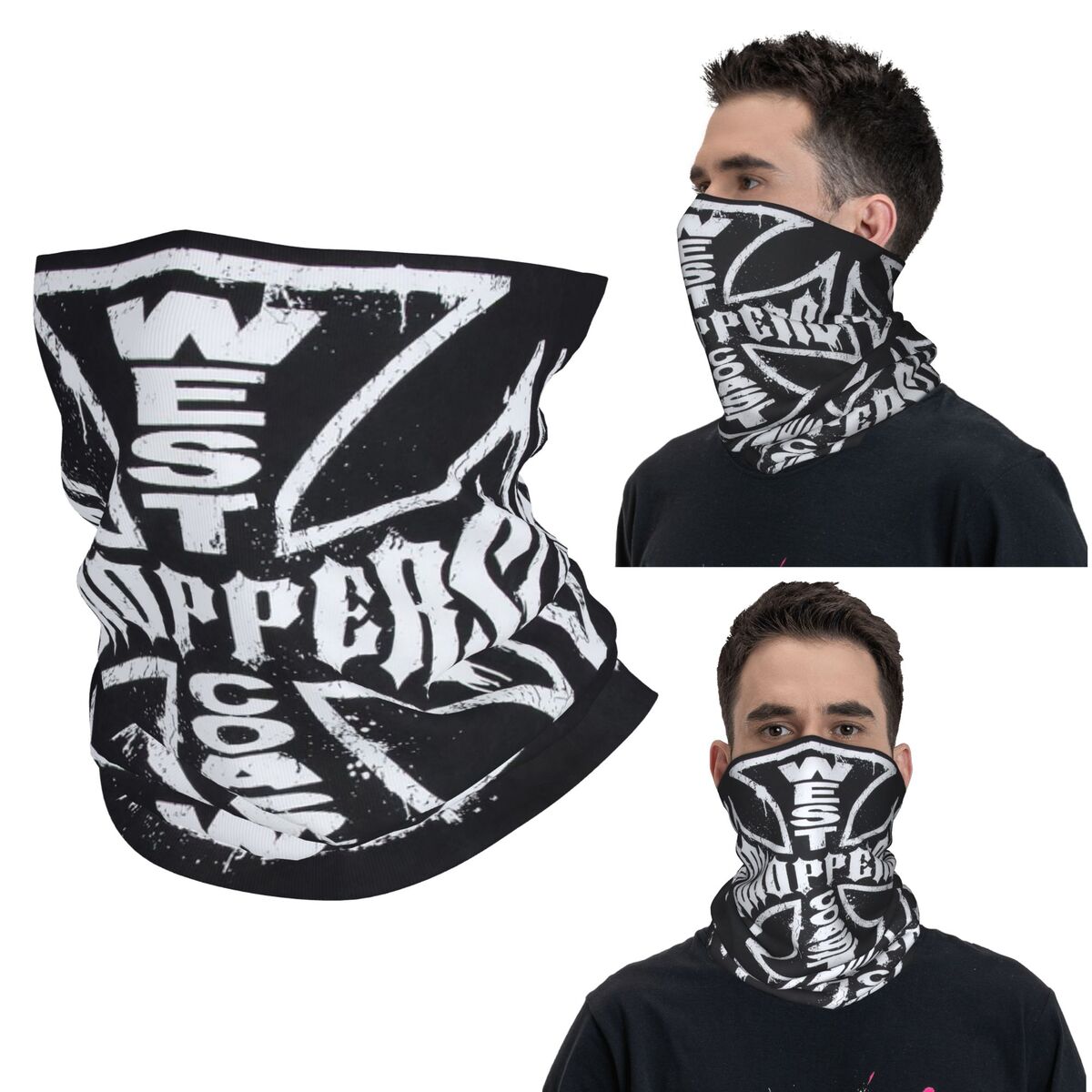 West Coast Iron Cross Choppers - Neck Gaiter Face Cover ulasan dan harga