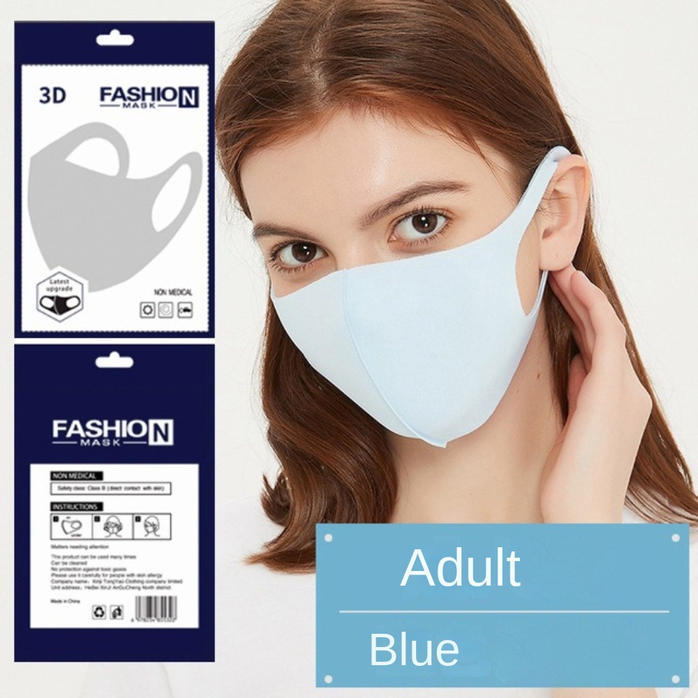 Masker Sutra Es Bernapas Baru  - Cloth Face Mask Washable ulasan dan harga