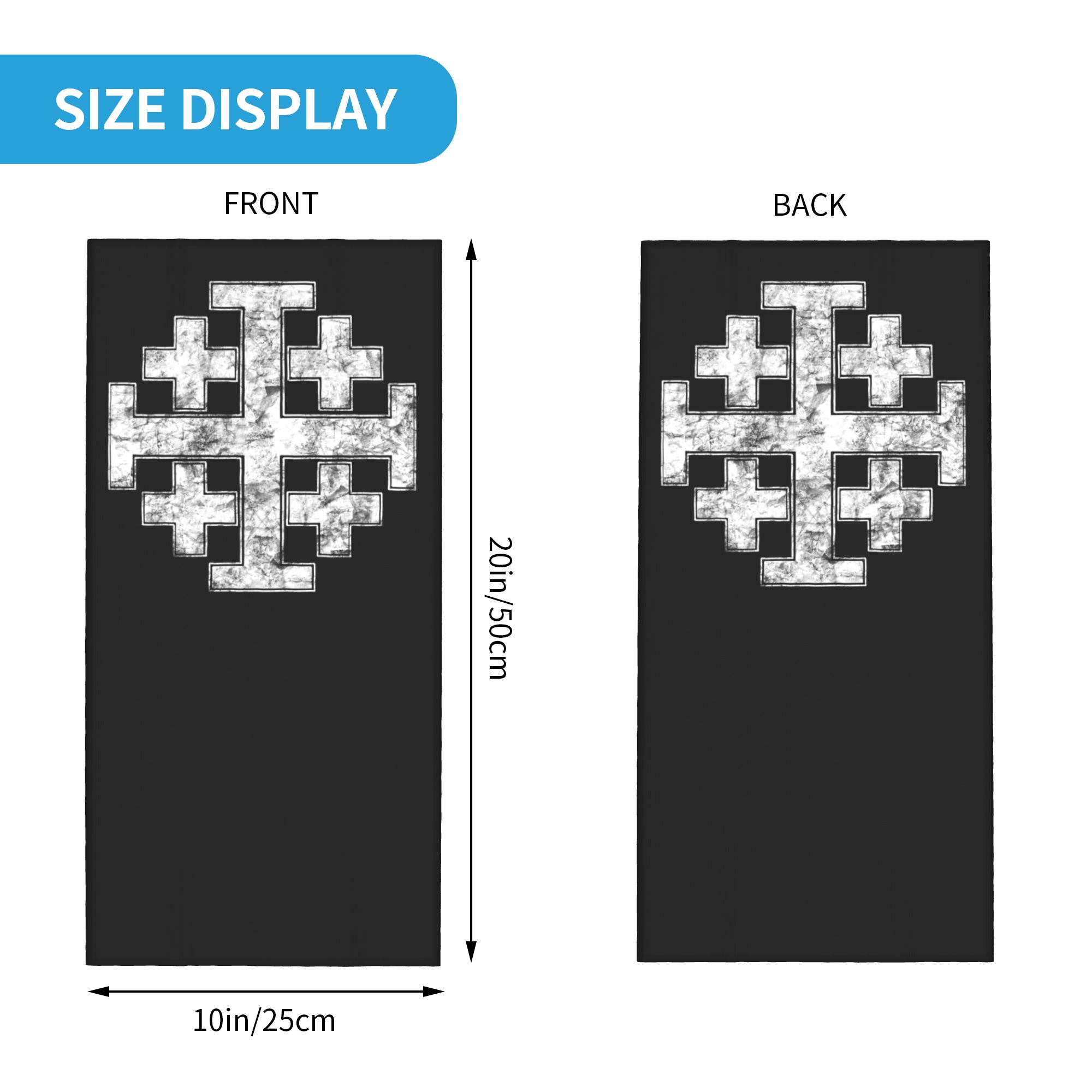 Knight Jerusalem Cross Christi - Neck Gaiter Face Cover ulasan dan harga